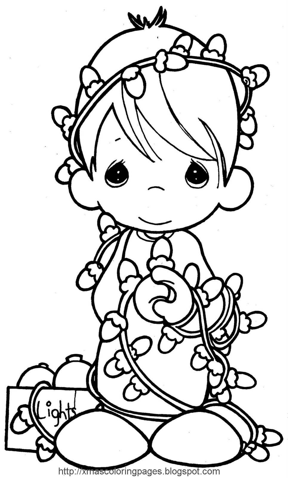 XMAS COLORING PAGES