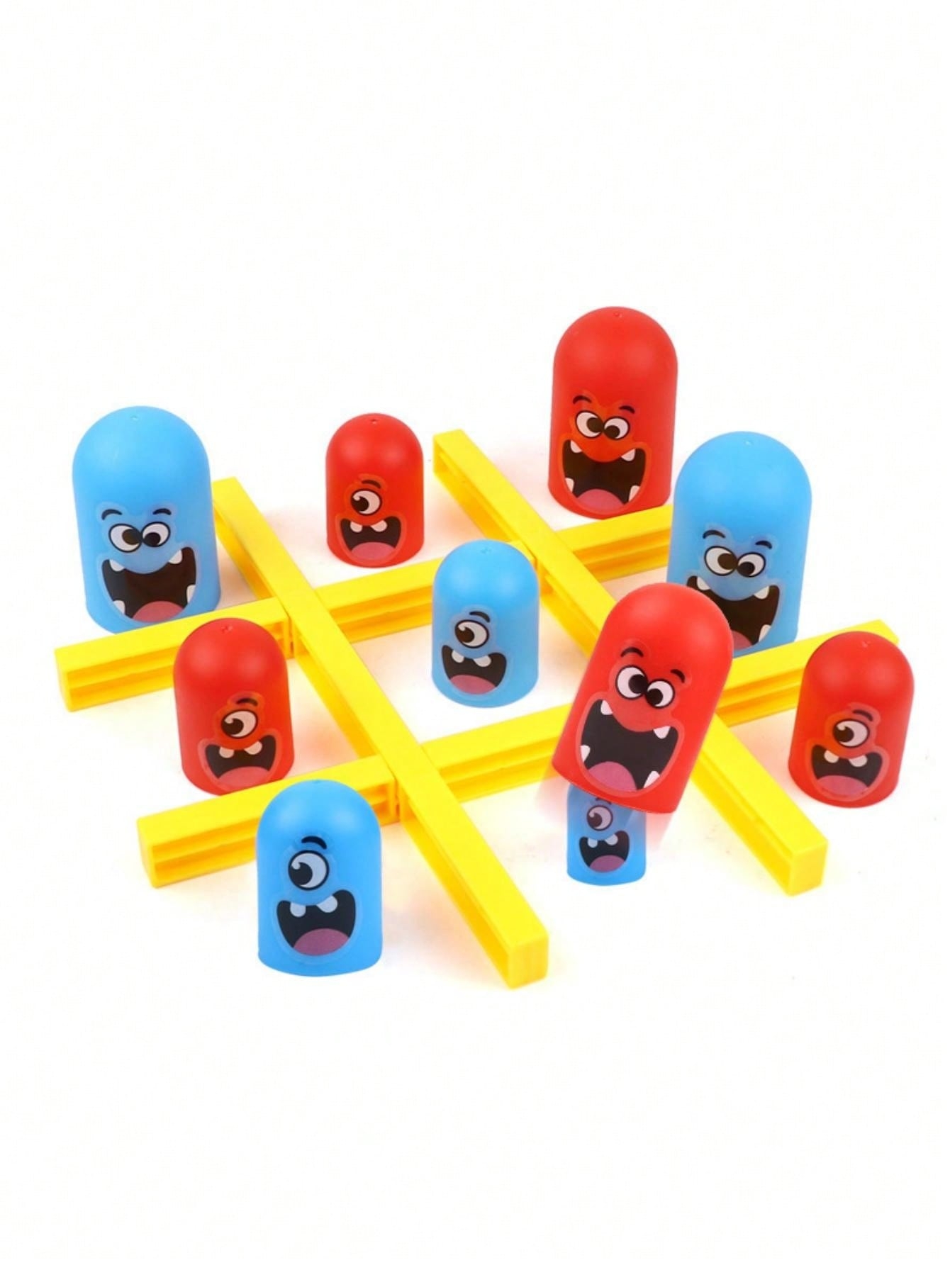 1 Set Cartoon Tic Tac Toe Game Interactive Board Game Stackable Tic 
