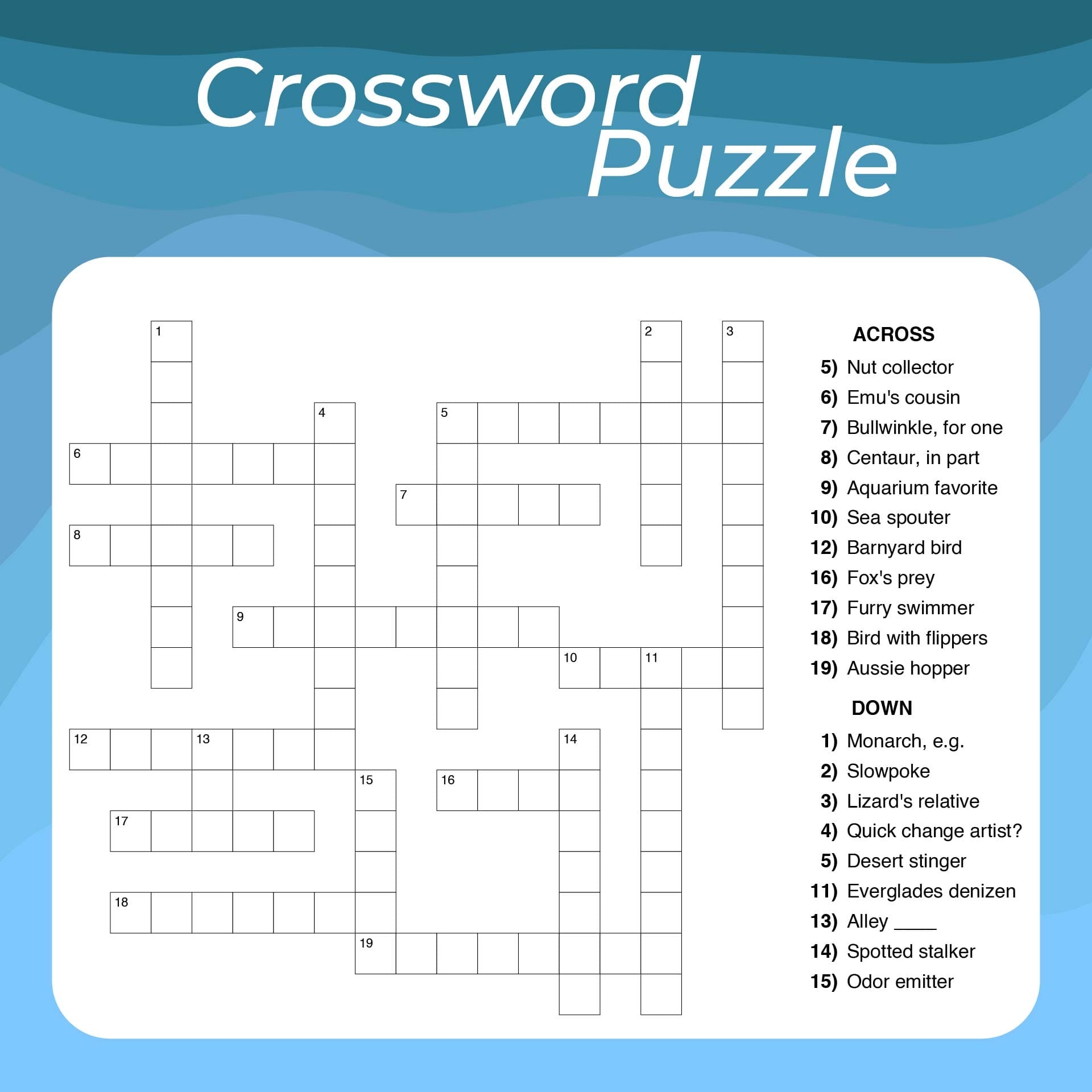 Adult Crossword Puzzles Free Downloadable Free Download And Print For 