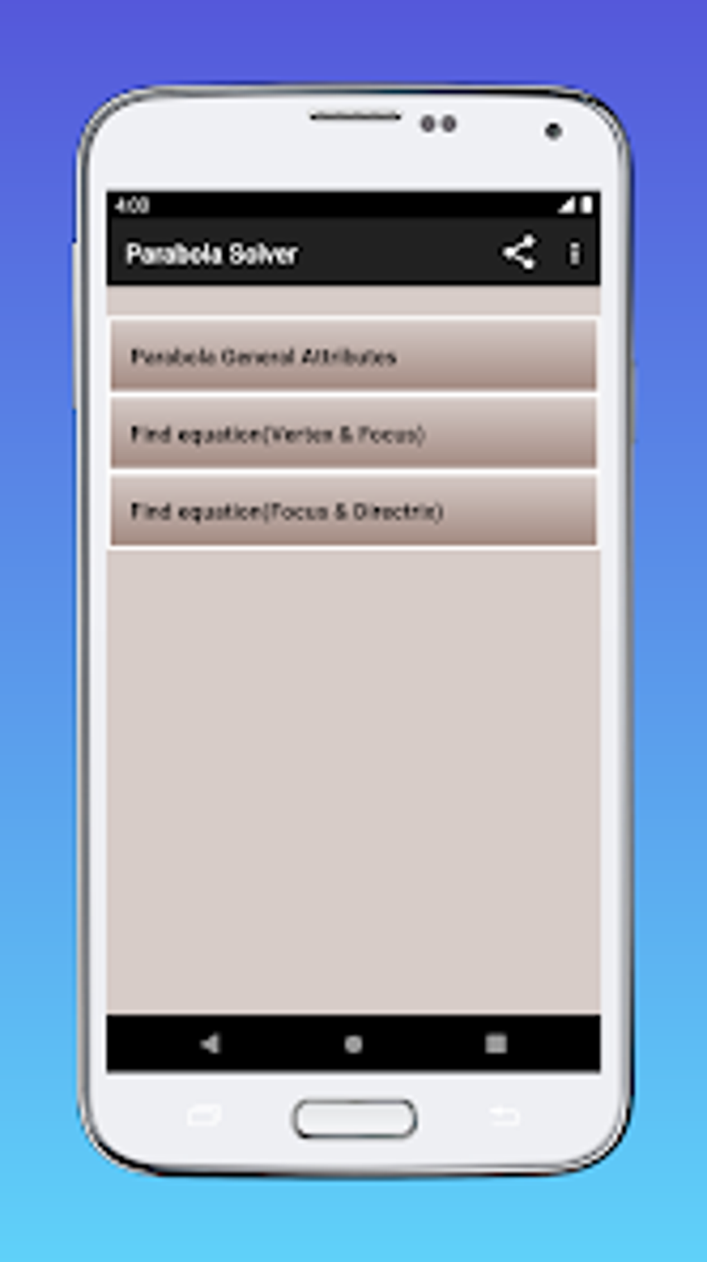 Android I in Parabola Solver ndir