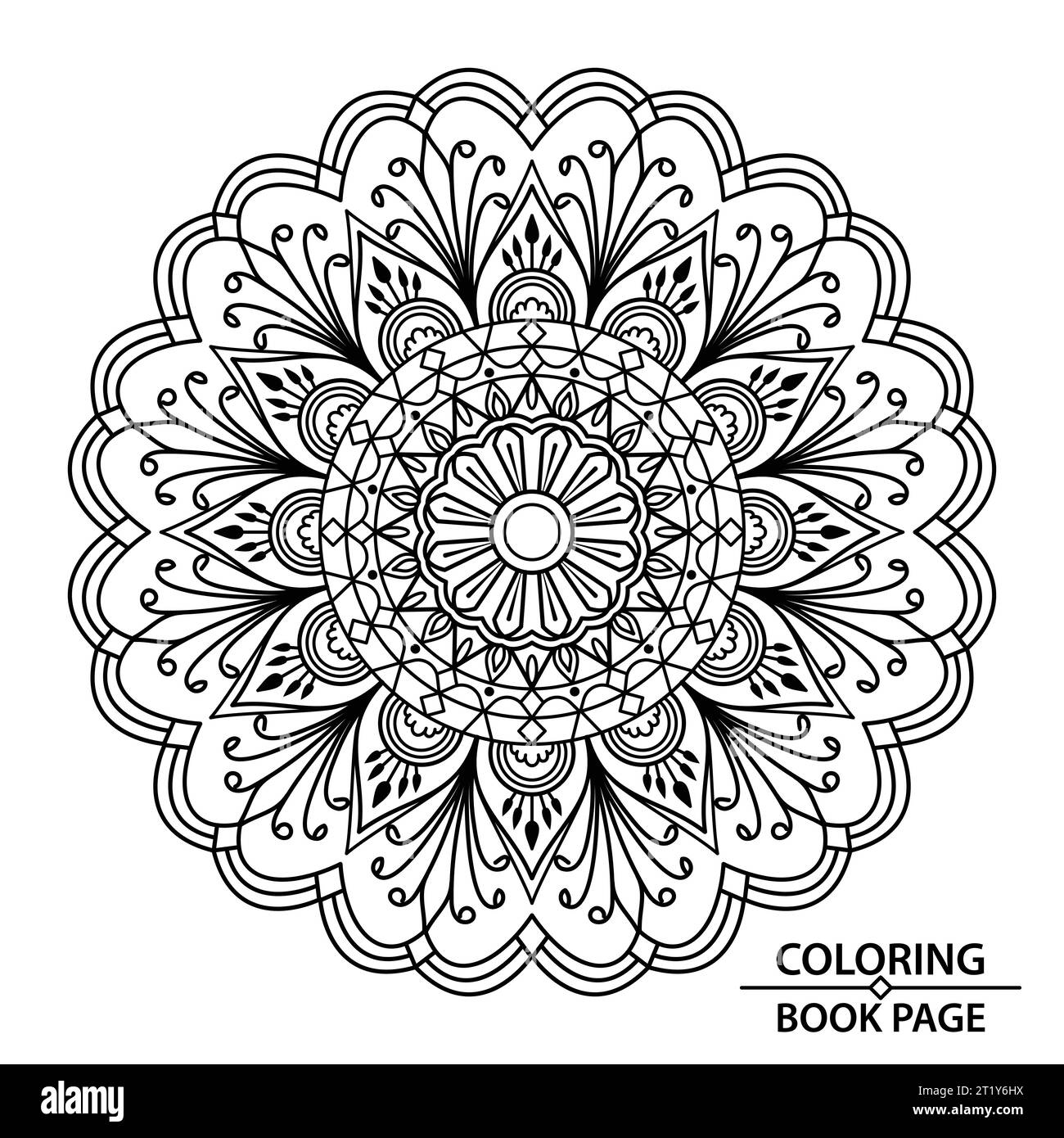 Artistic Mandala For Coloring Book Page Design Grab These Easy Mandala Coloring Pages Today And Enjoy A Few Minutes Of Uninterrupted Relaxing Stock Vector Image U0026 Art Alamy