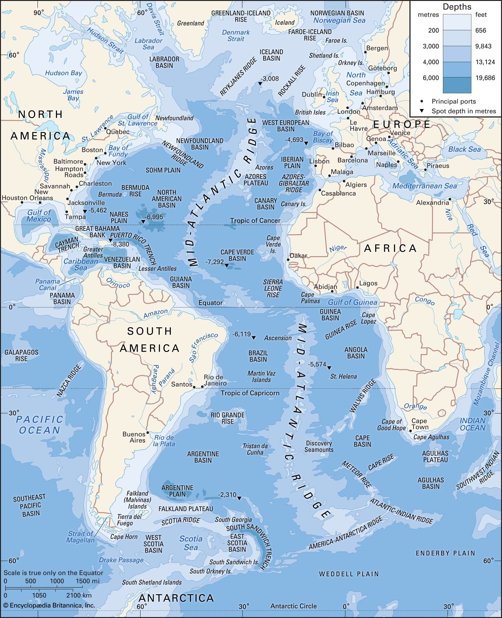 Atlantic Ocean Definition Map Depth Temperature Weather Facts 