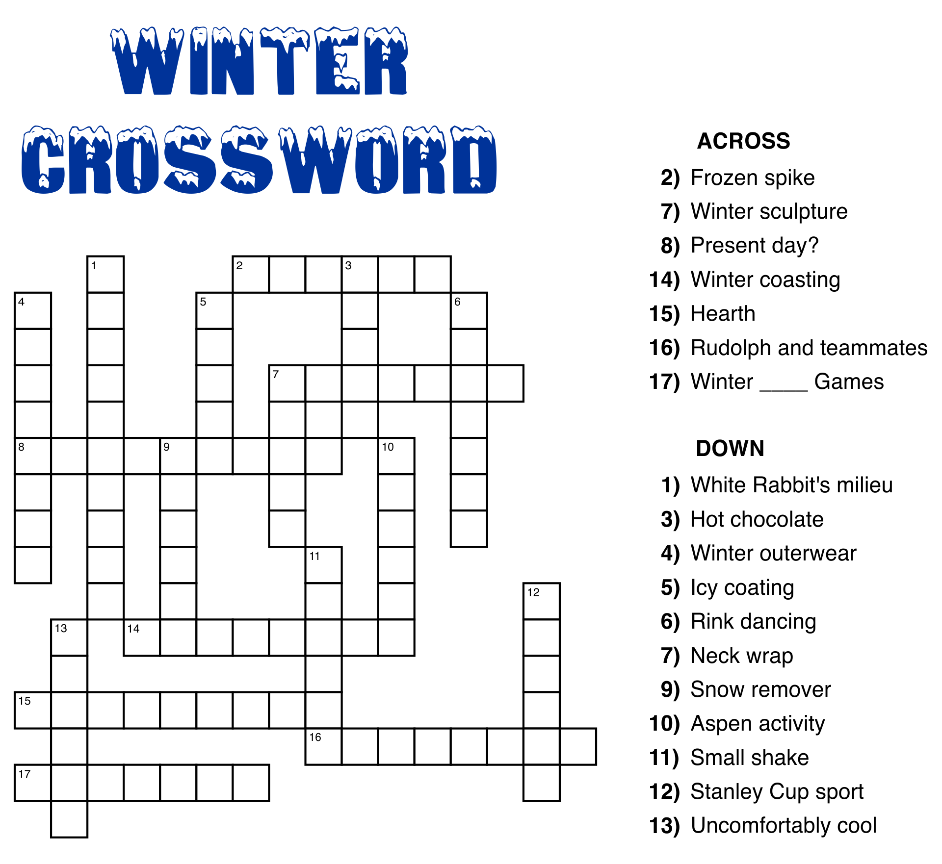 Beginner Easy Crossword Puzzles Printable Emma Crossword Puzzles