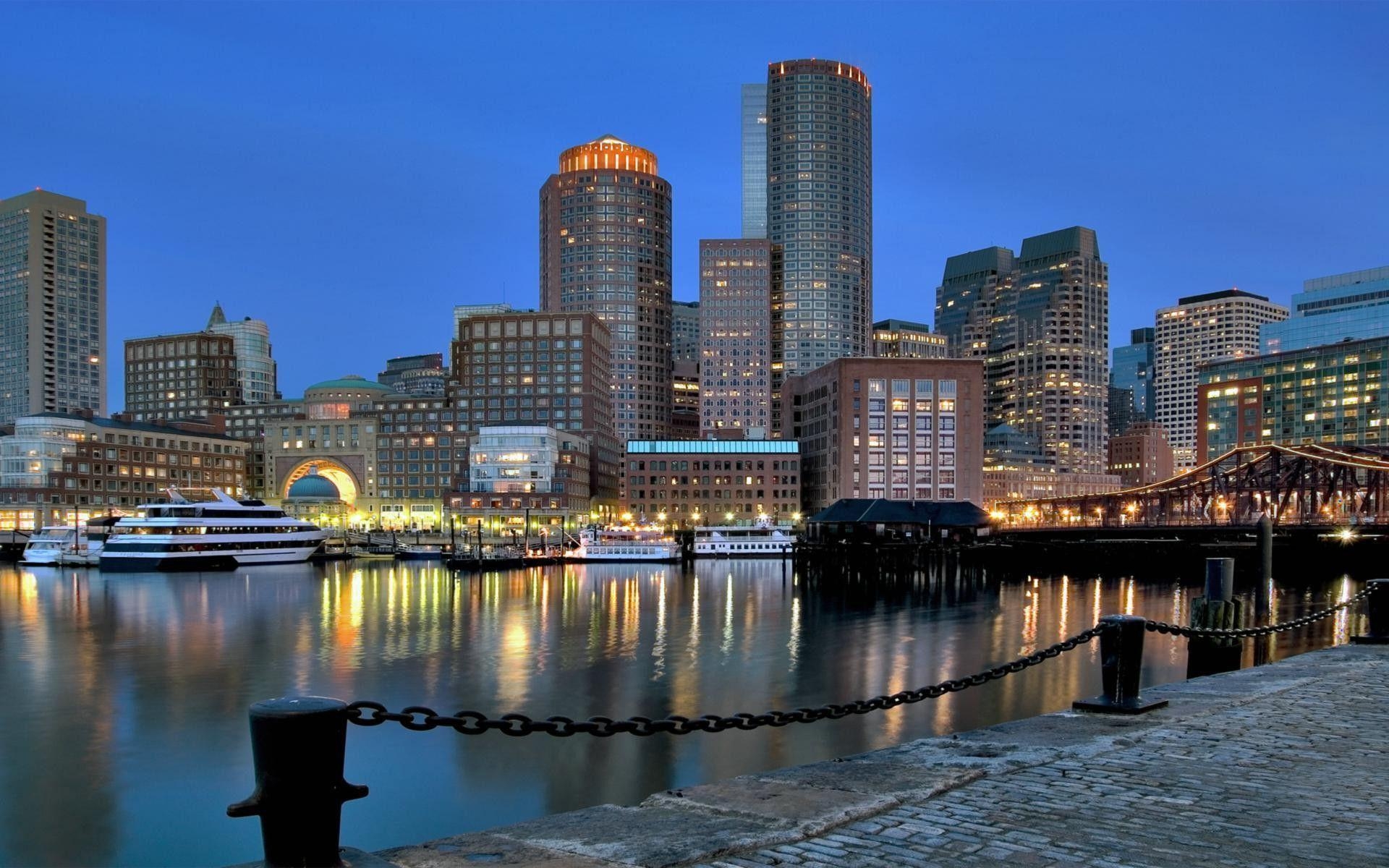 Boston Skyline Wallpapers Wallpaper Cave