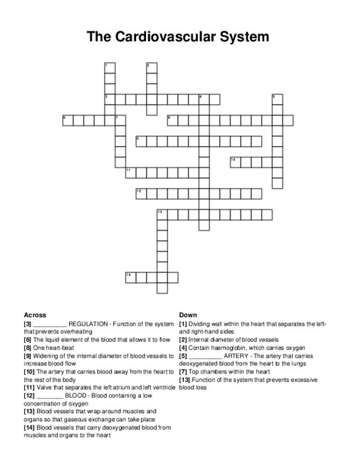 Common Yoga Terms Crossword Puzzle