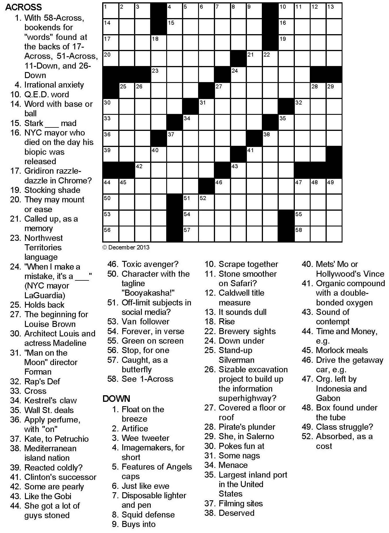 Crossword 2 0 Crossword Puzzle