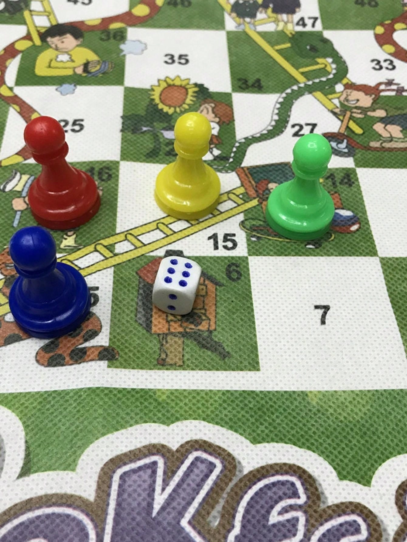 Family Gathering Two person Interactive Board Game Snakes And Ladders