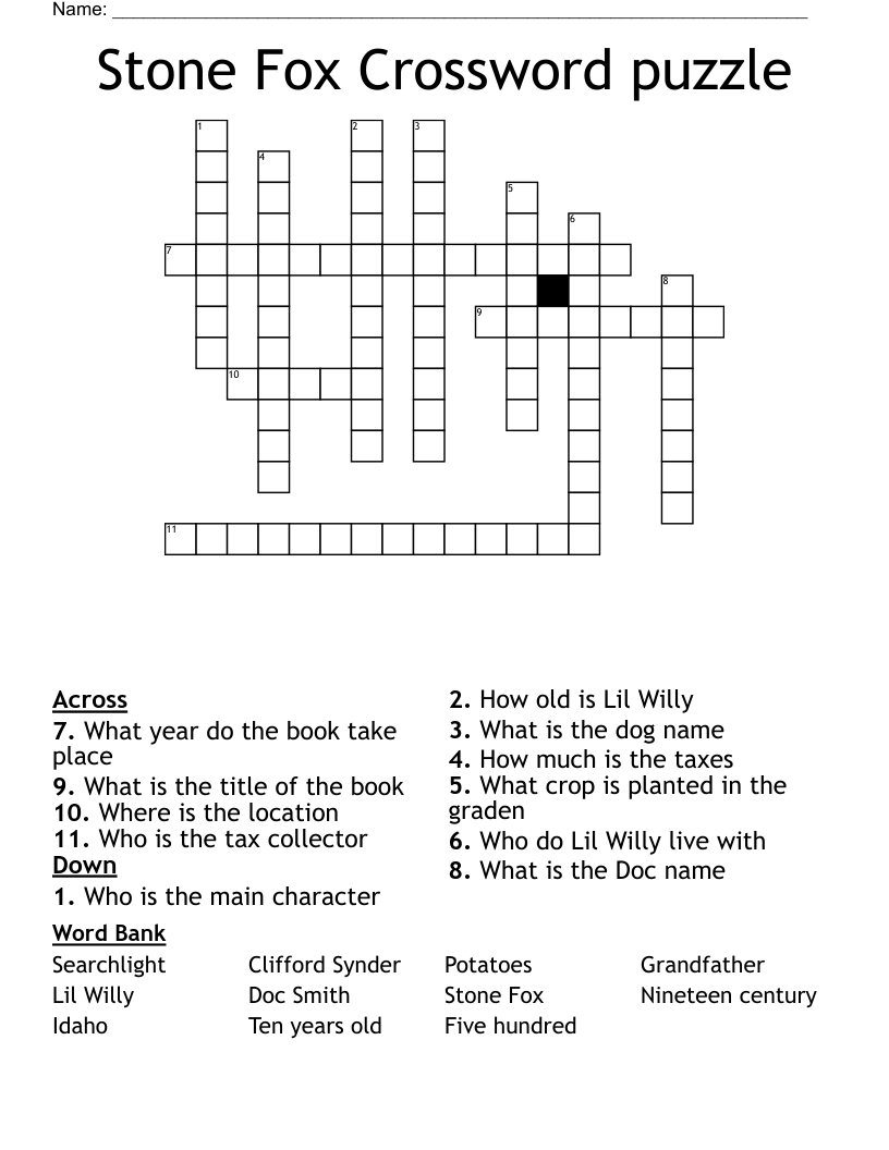 Fox News Crossword Puzzle Today Printable FREE Printable HQ