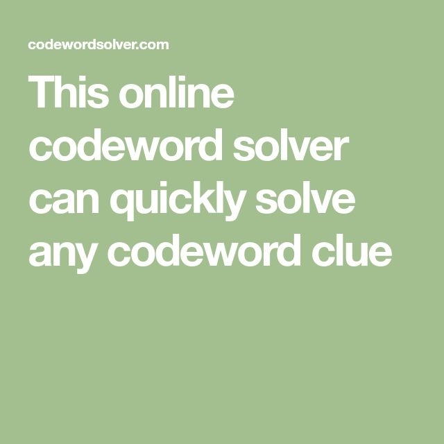 Free Codeword Solver Uk Free Printable Crosswords