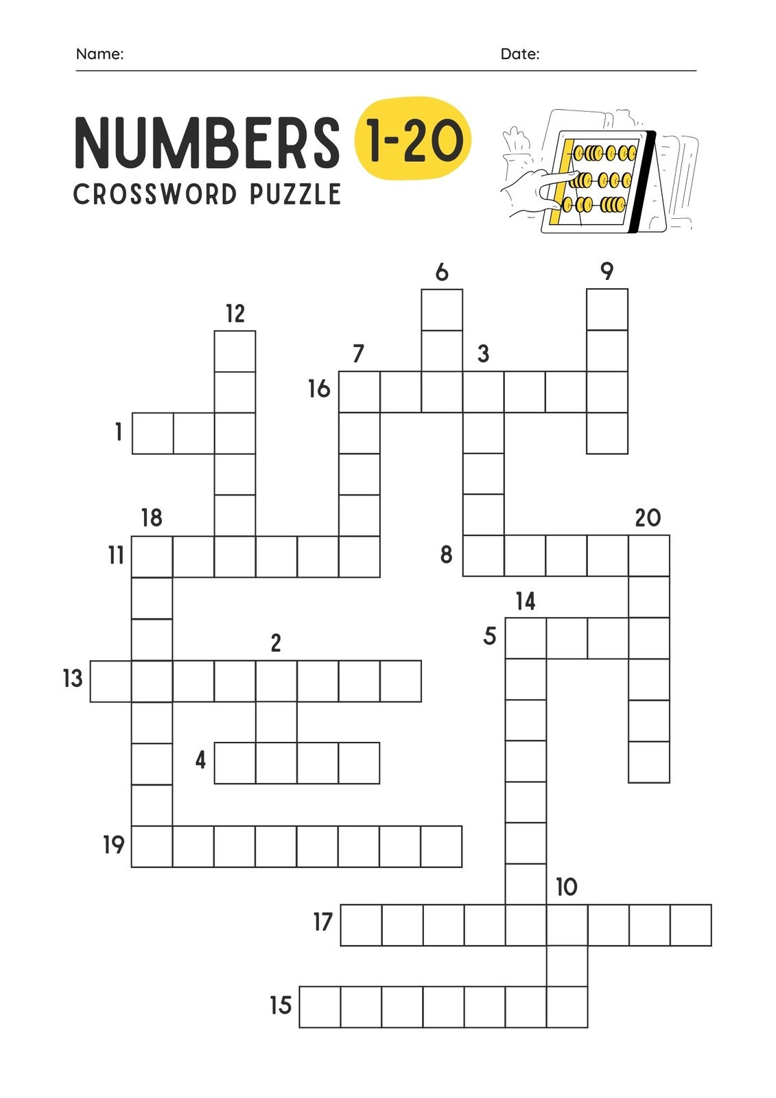 Free Printable Crossword Puzzle Template Printable Templates