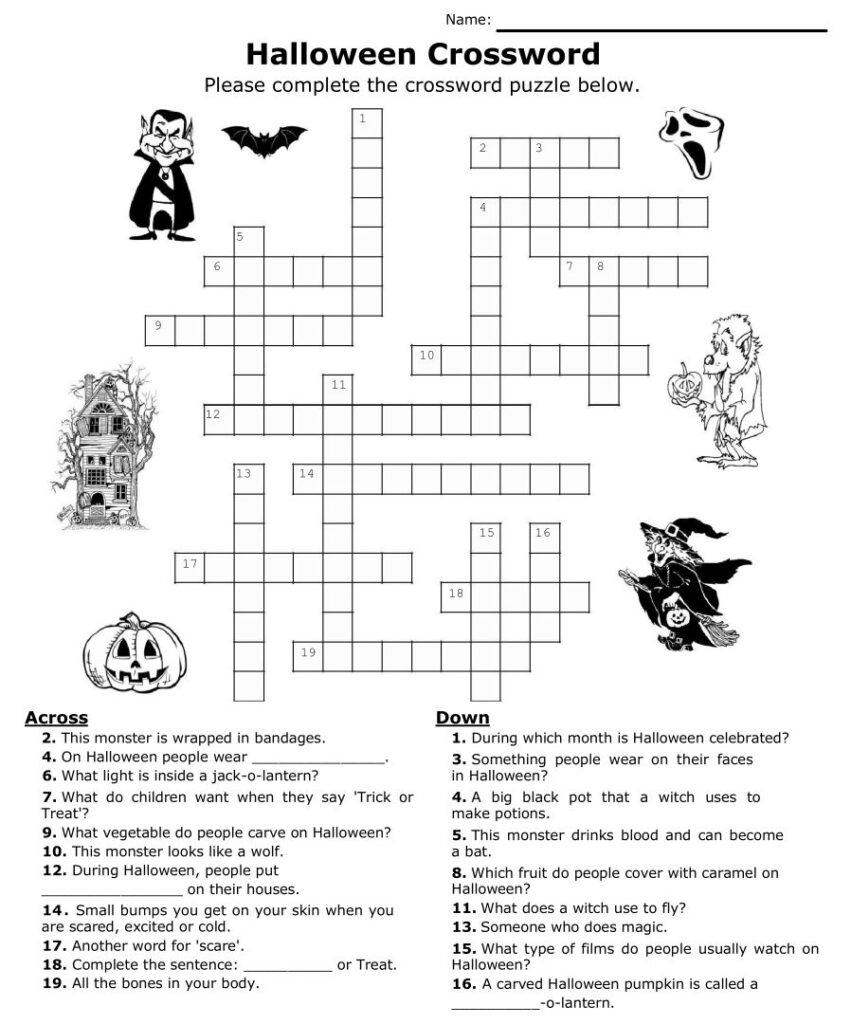 Free Printable Crosswords Medium Difficulty Printable JD