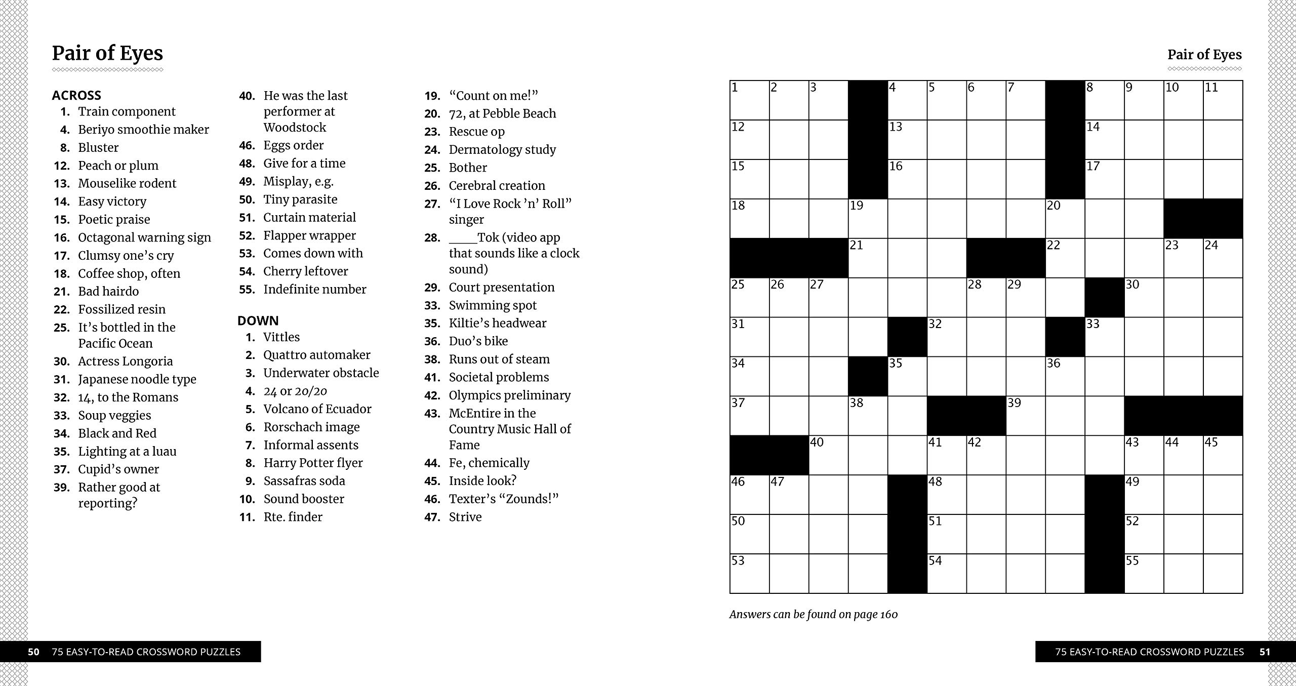 Free Printable Crosswords Medium Difficulty Printable JD