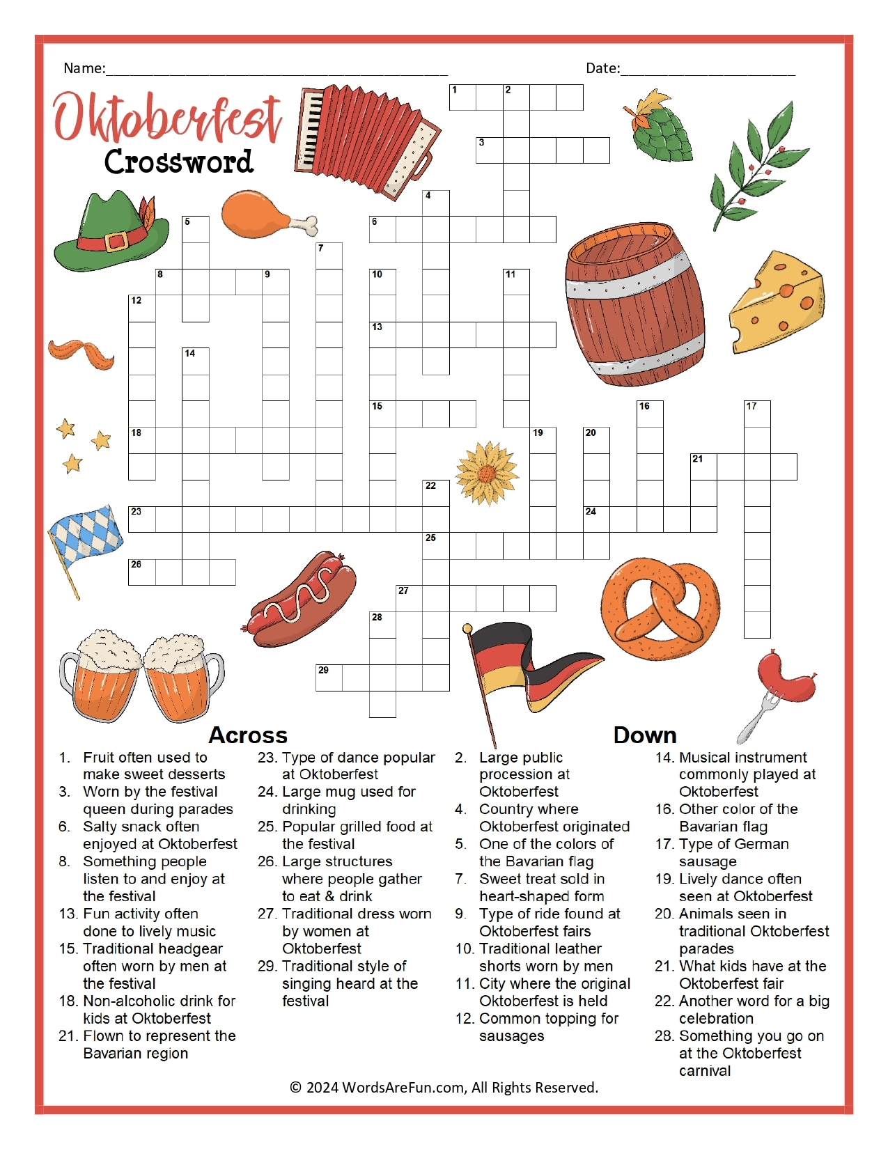 Free Printable Easy Crosswords For Adults Free Printable
