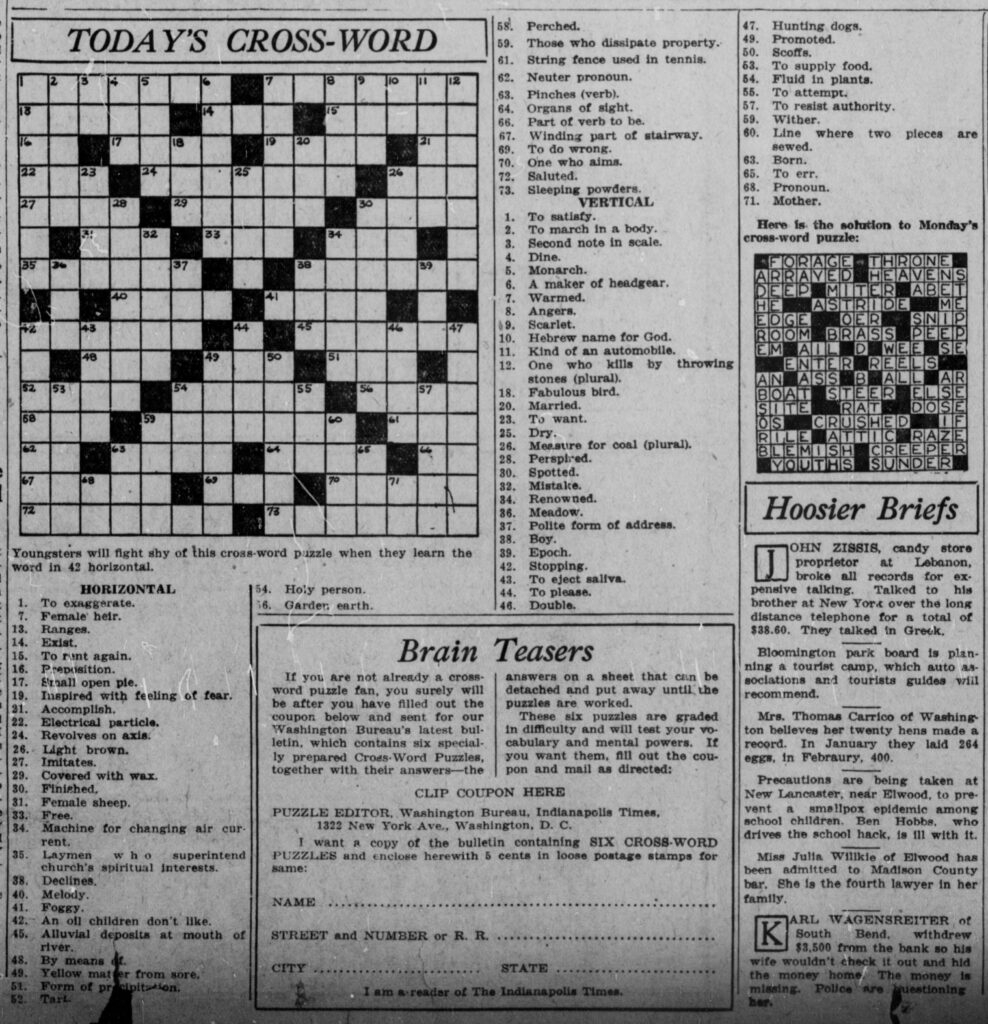 Free Puzzles Word Cross Crosswords And Acrostics Headlines U0026 Heroes