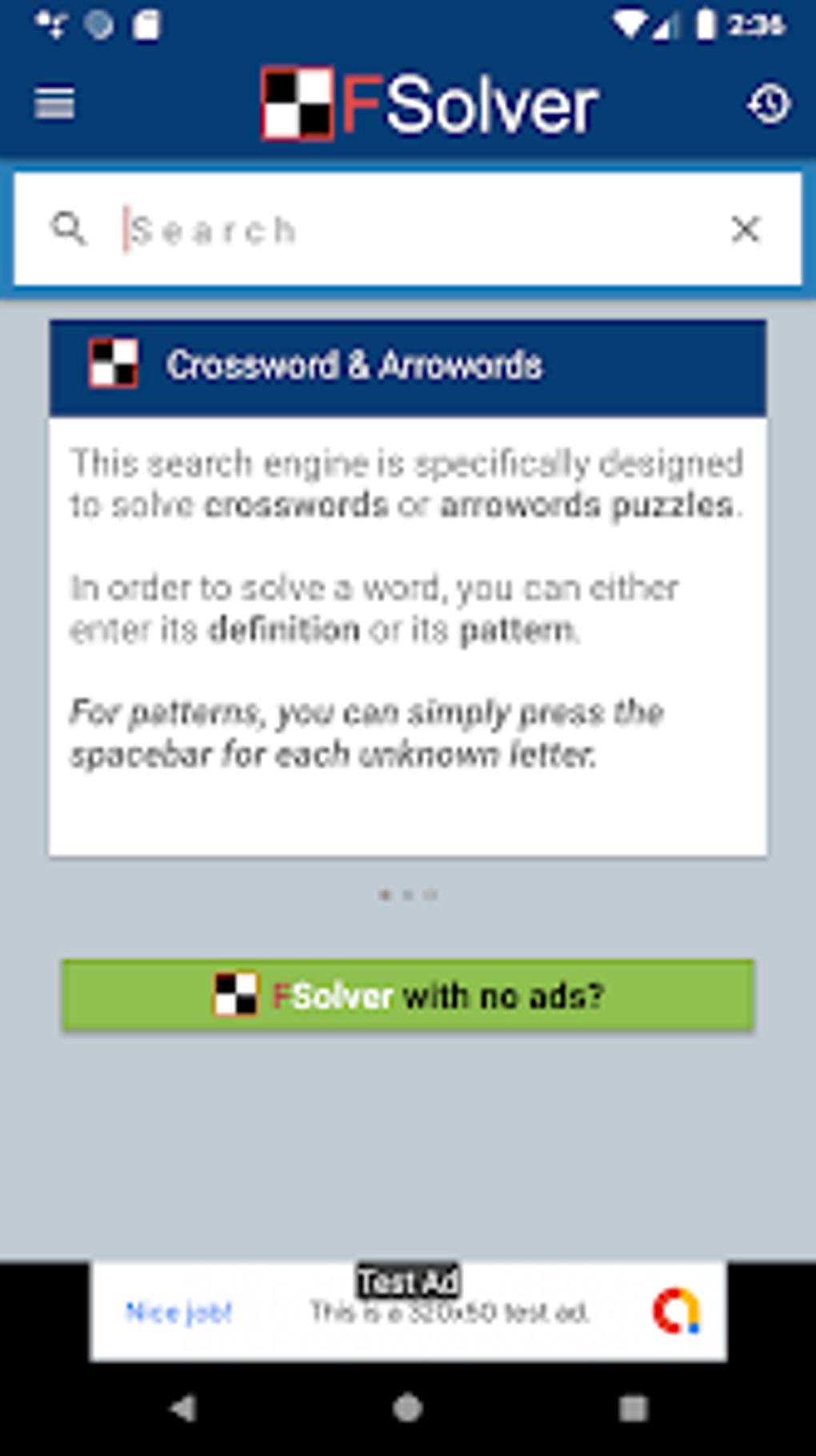 FSolver Crosswords For Android Download