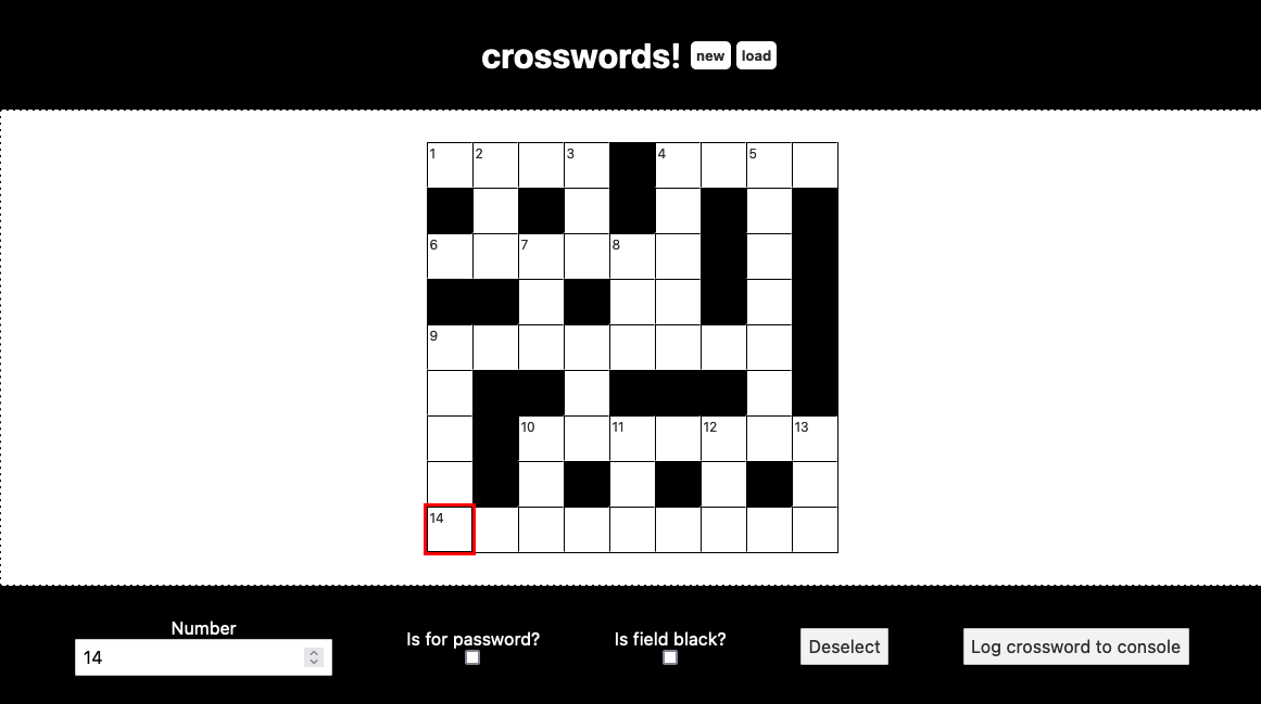 GitHub Czeskij crosswords Simple Crossword Generator 