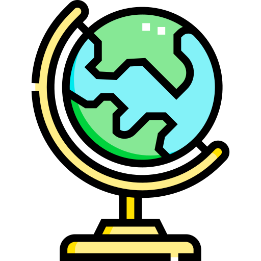 Globe Detailed Straight Lineal Color Icon