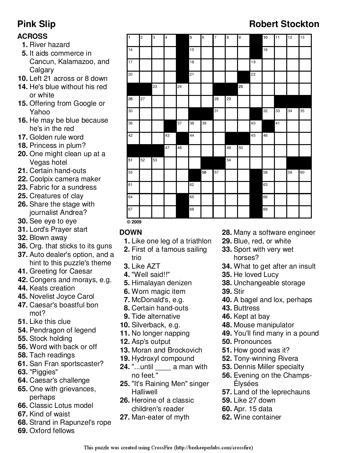 Hard Crosswords Printable Hard Crosswords Printable