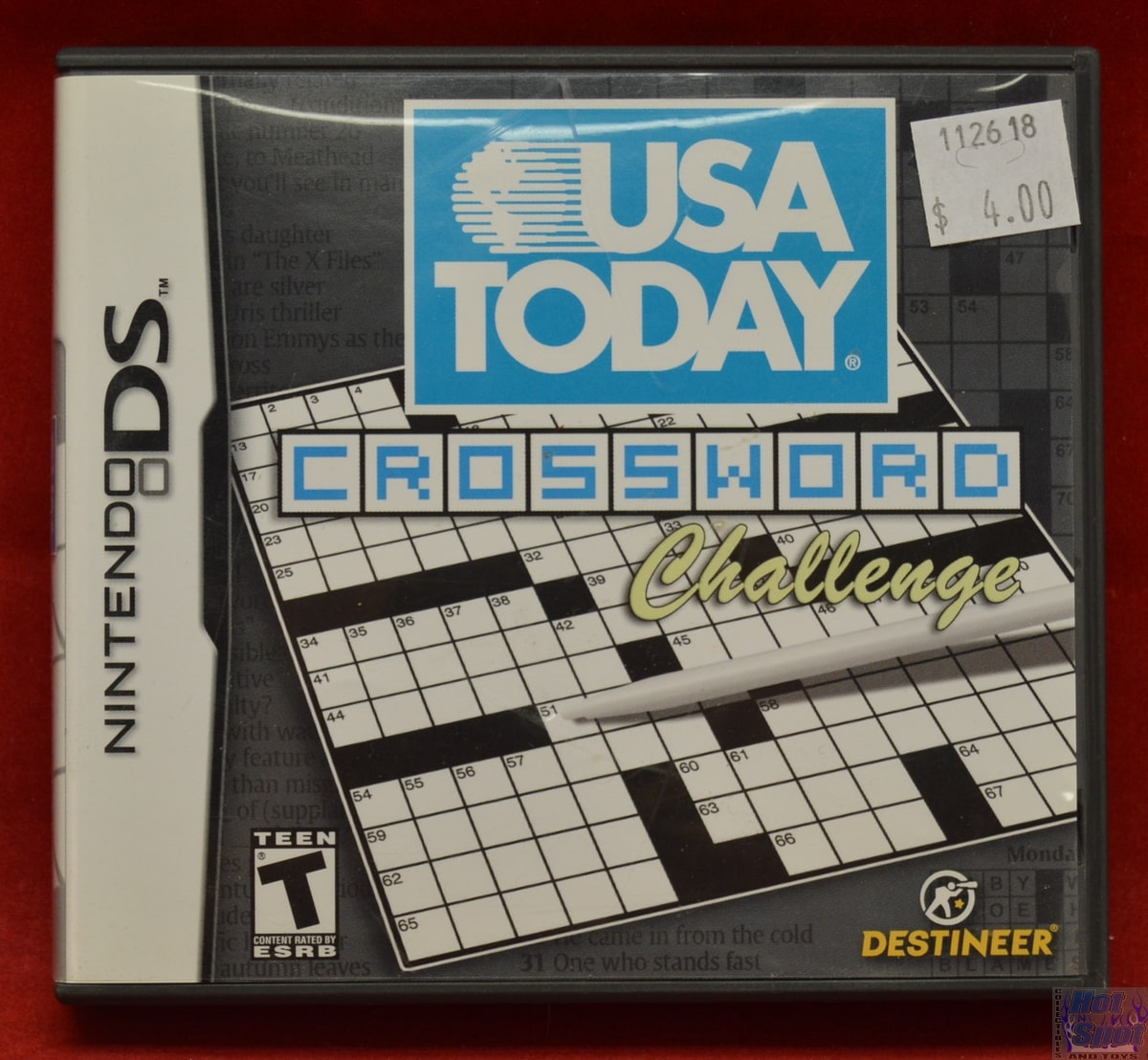 Hot Spot Collectibles And Toys USA Today Crossword Challenge Game Nintendo DS