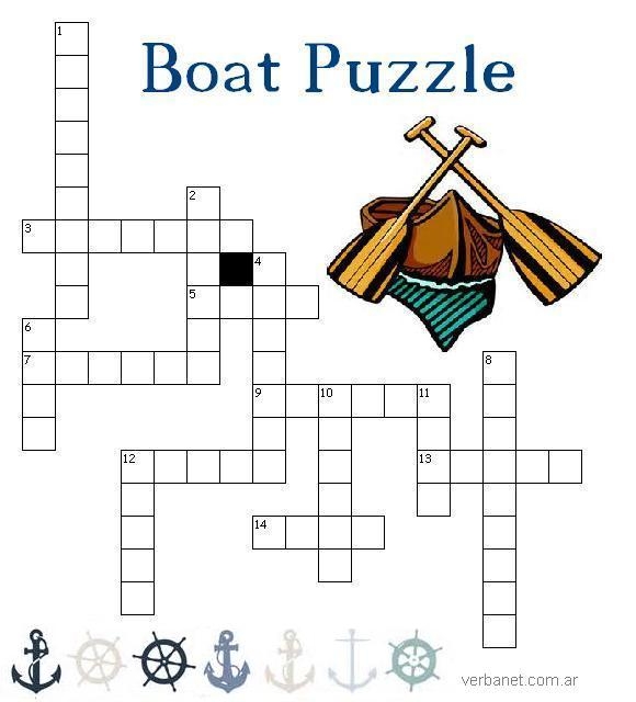 I Heart English Boat Crossword Puzzle