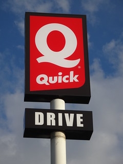 Li ge Quick Restaurant Sign The Quick Hamburger Restauran Flickr