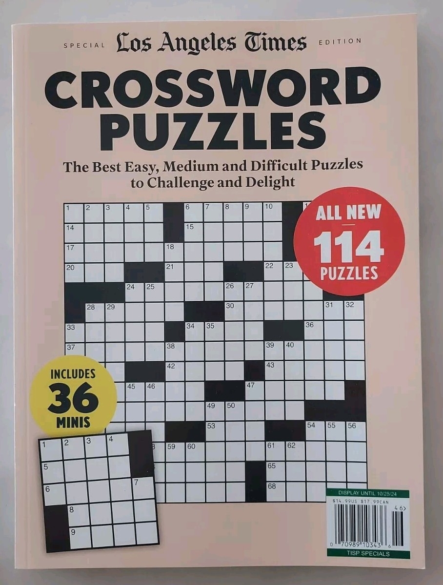 Los Angeles Times Special Edition CROSSWORD PUZZLES Magazine ALL NEW 36 Minis