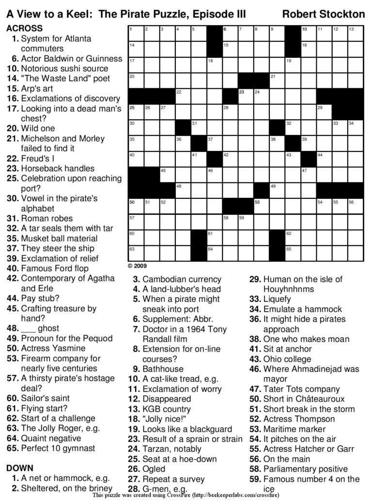 Lovatts Crosswords Online Free Printable Crosswords