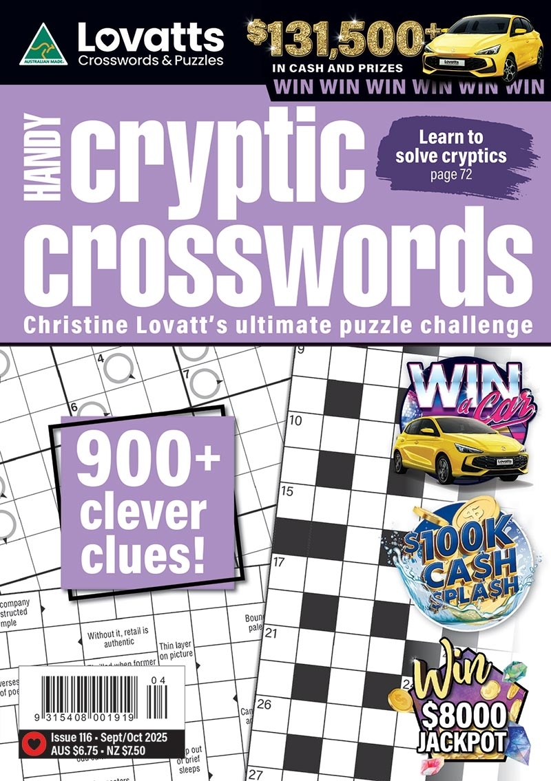 Lovatts Cryptic Crossword Easy Crossword Puzzles
