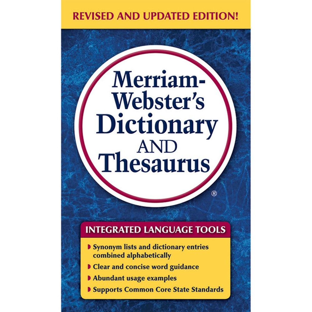 Merriam Webster 39 s Dictionary And Thesaurus MW 8637 Merriam 