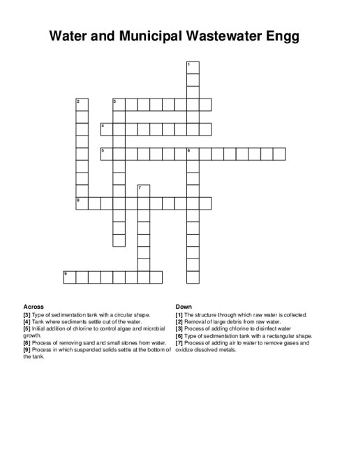 Nutrition Crossword Puzzle