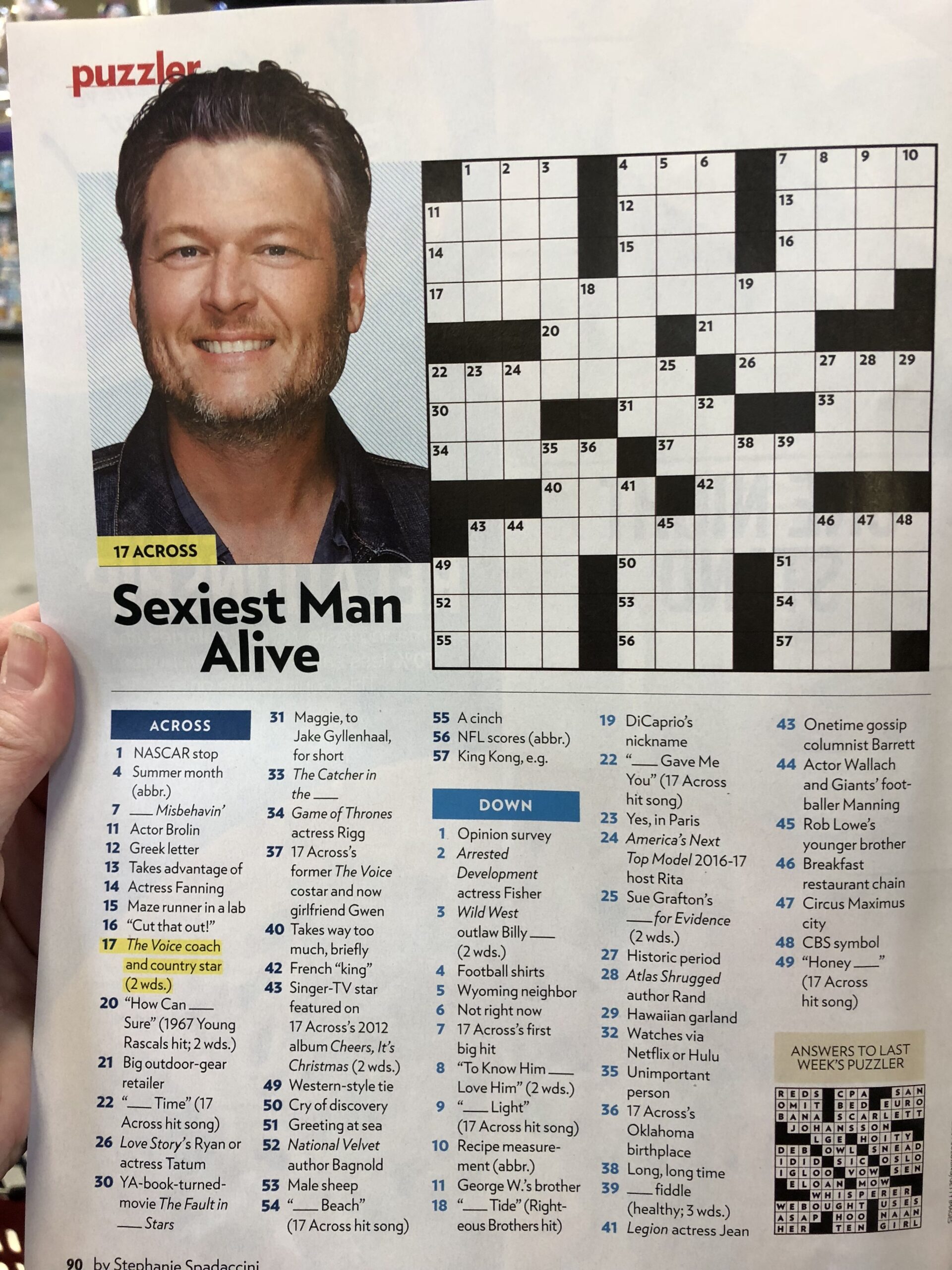 People 39 s Magazine Crossword Puzzles Printable People 39 s Magazine Crossword Puzzles Printable
