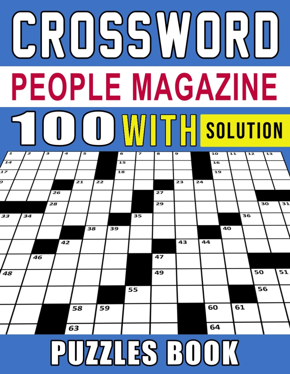 People Magazine Crossword Puzzles Book With Solution Easy to Medium