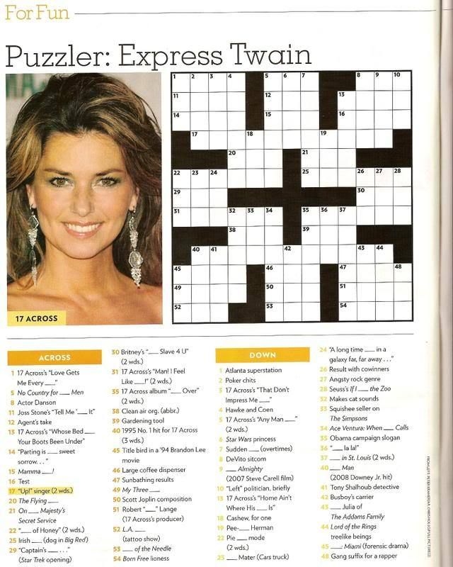 People Magazine Crosswords Crossword Crossword Puzzles People Magazine