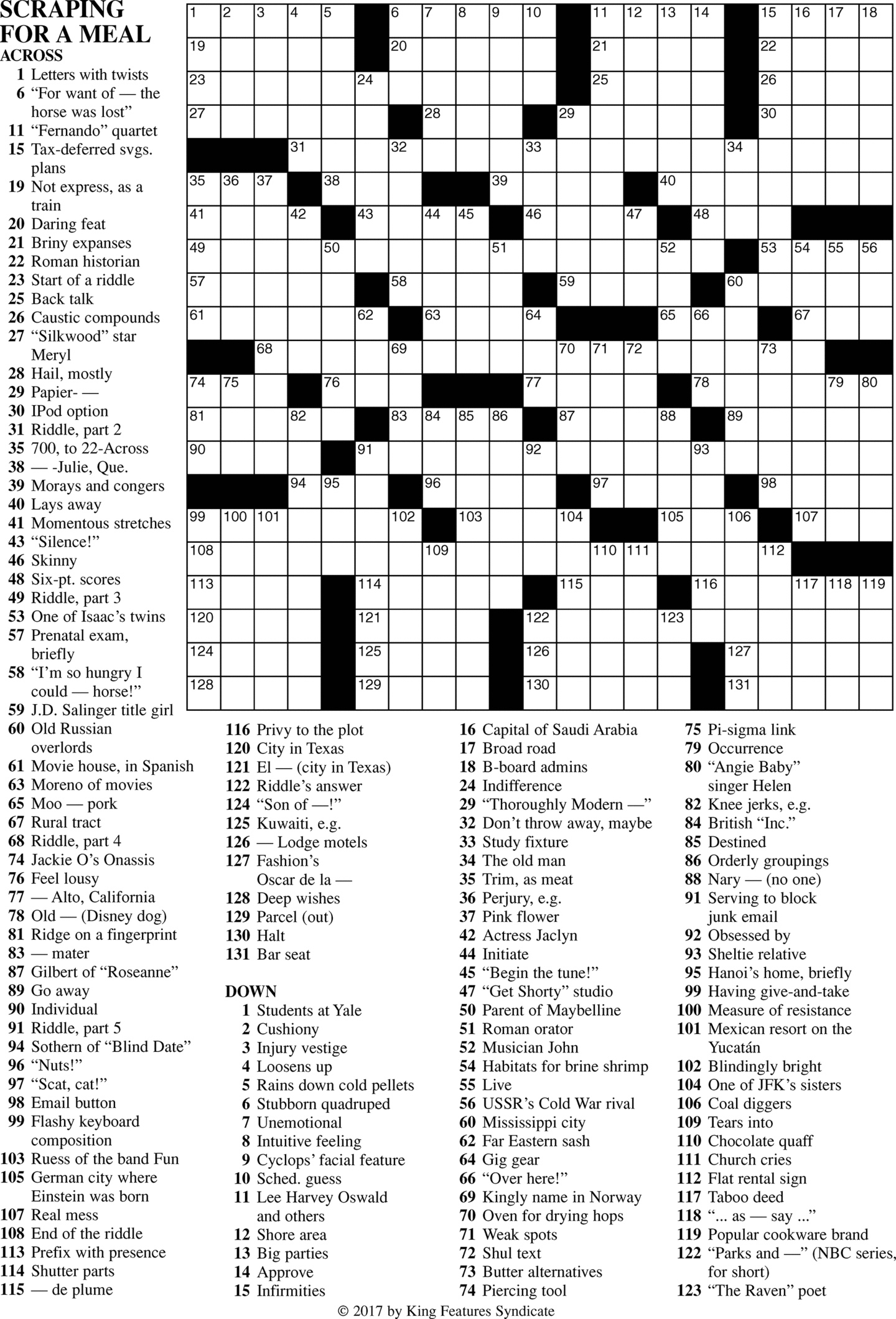 Premier Crossword Frank Longo Printable Printable Coloring Free