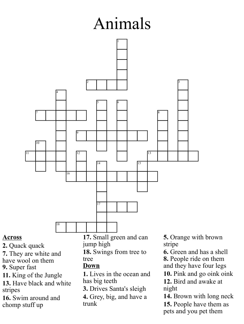 Printable Crosswords Medium Difficulty Jace Printable