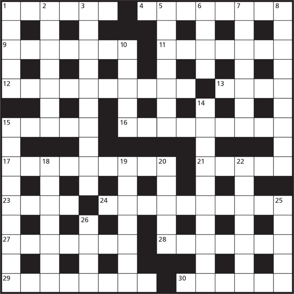 Printable Cryptic Crossword Puzzles Printable Crossword Puzzles Sally 
