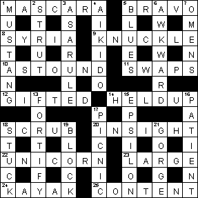 Quick Crossword Puzzles Free Printable Crosswords