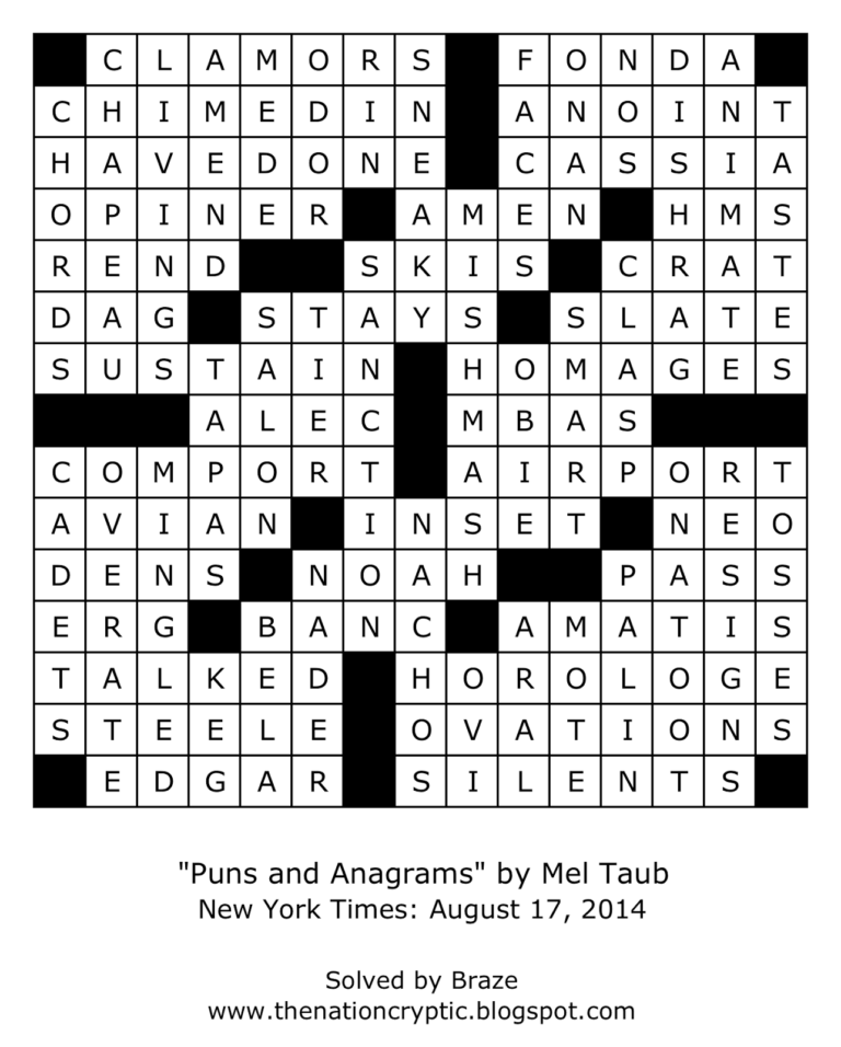 Seattle Times Crossword Puzzles Free Printable Crosswords