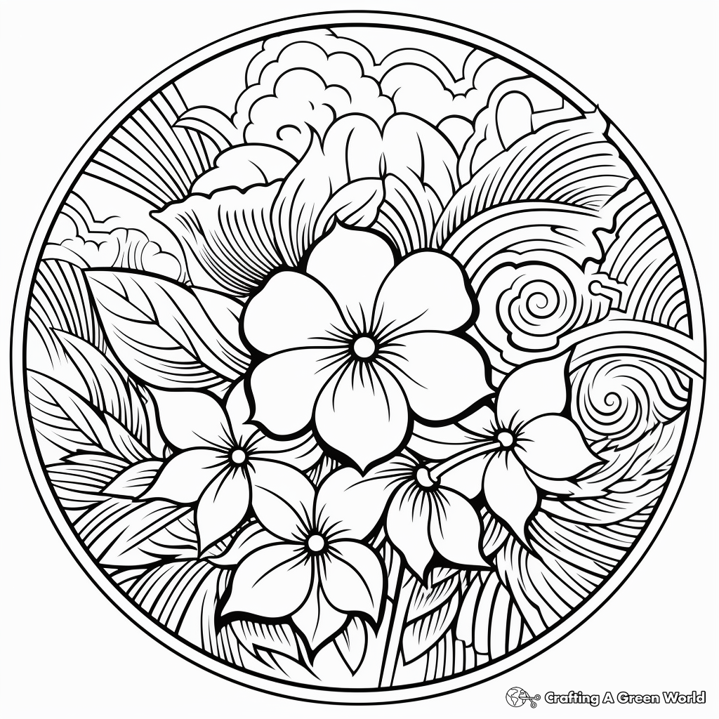 Summer Mandala Coloring Pages Free U0026 Printable Worksheets Library