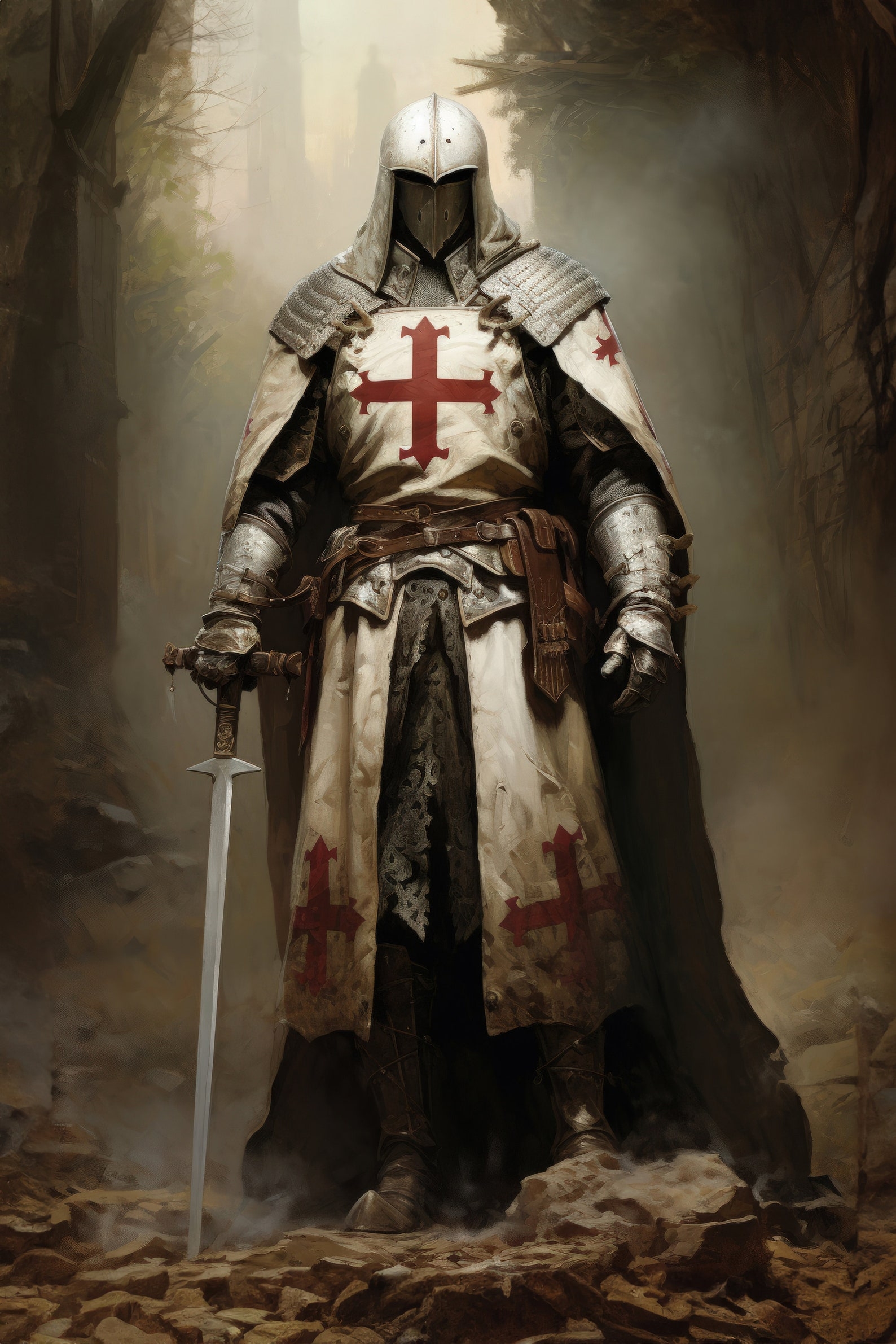 The Crusader Printable Downloadable Wall Art Poster Art Large Size
