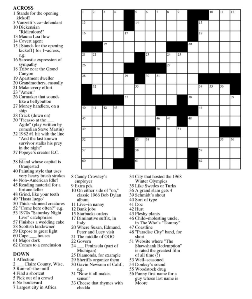 The Daily Commuter Crossword Puzzles Free Printable Rolflinx