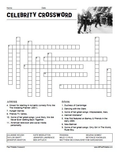 The Enigmatic World Of Celebrity Crossword Clues A Comprehensive Guide 