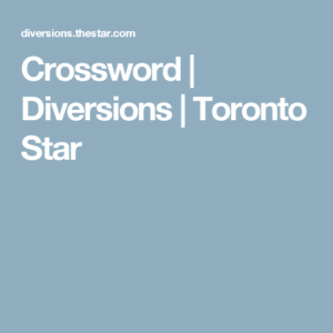 Toronto Star Daily Crossword Free Printable Crosswords