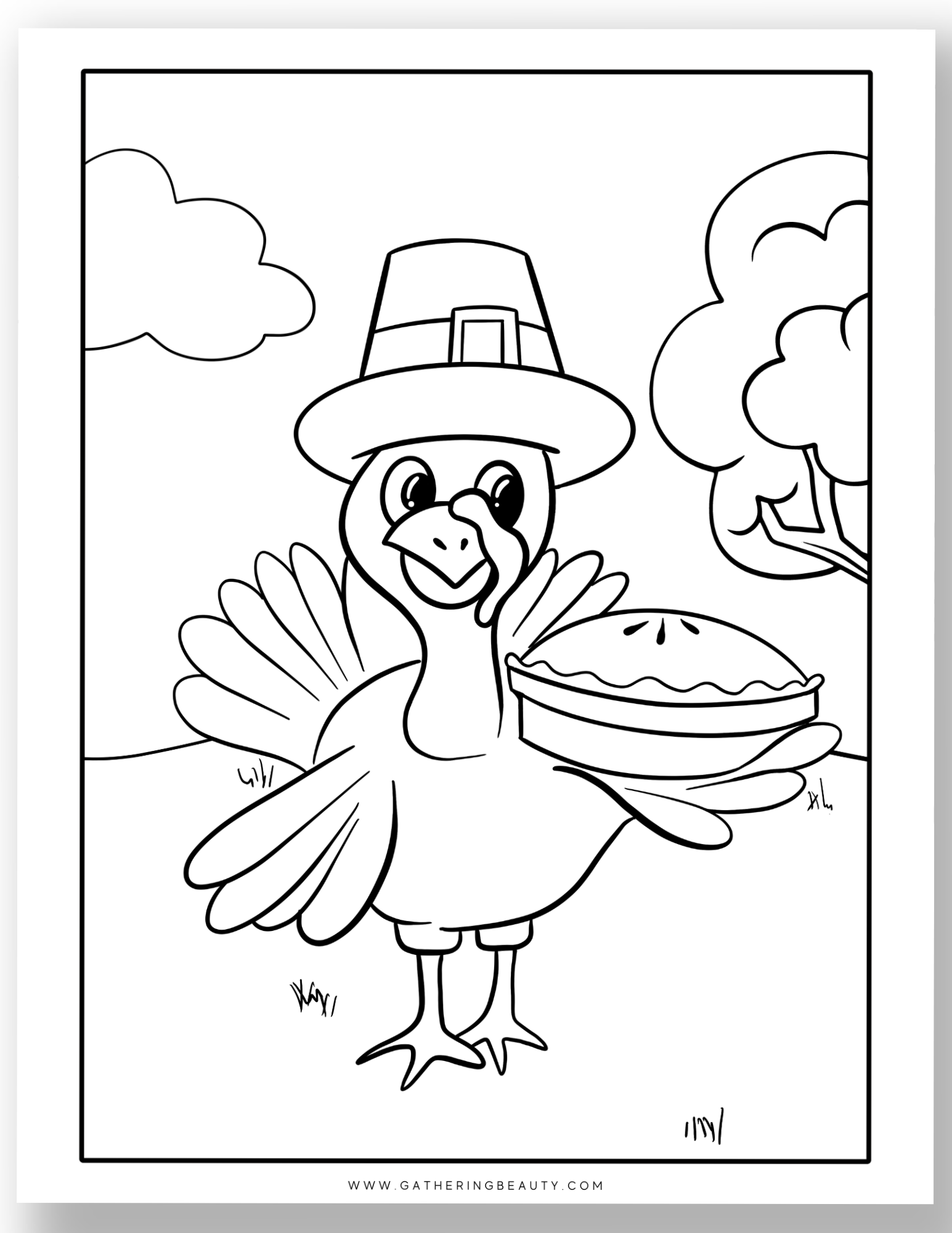 Turkey Colouring Page Printable Infoupdate