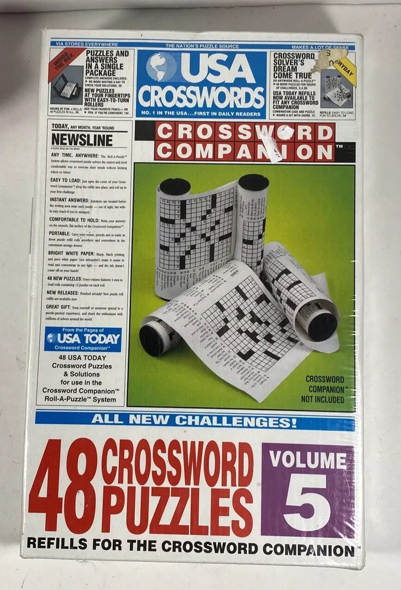 USA Today Crosswords Puzzles Companion Refill 48 Puzzles Volume 5 Crossword NIP
