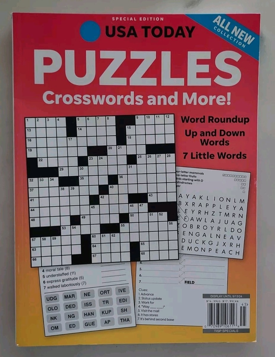 USA TODAY SPECIAL EDITION Magazine PUZZLES Crosswords And More Variety Book