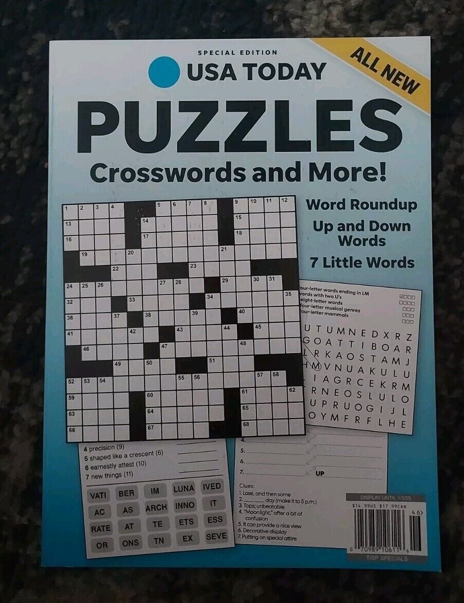 USA TODAY SPECIAL EDITION Magazine PUZZLES Crosswords More Variety 