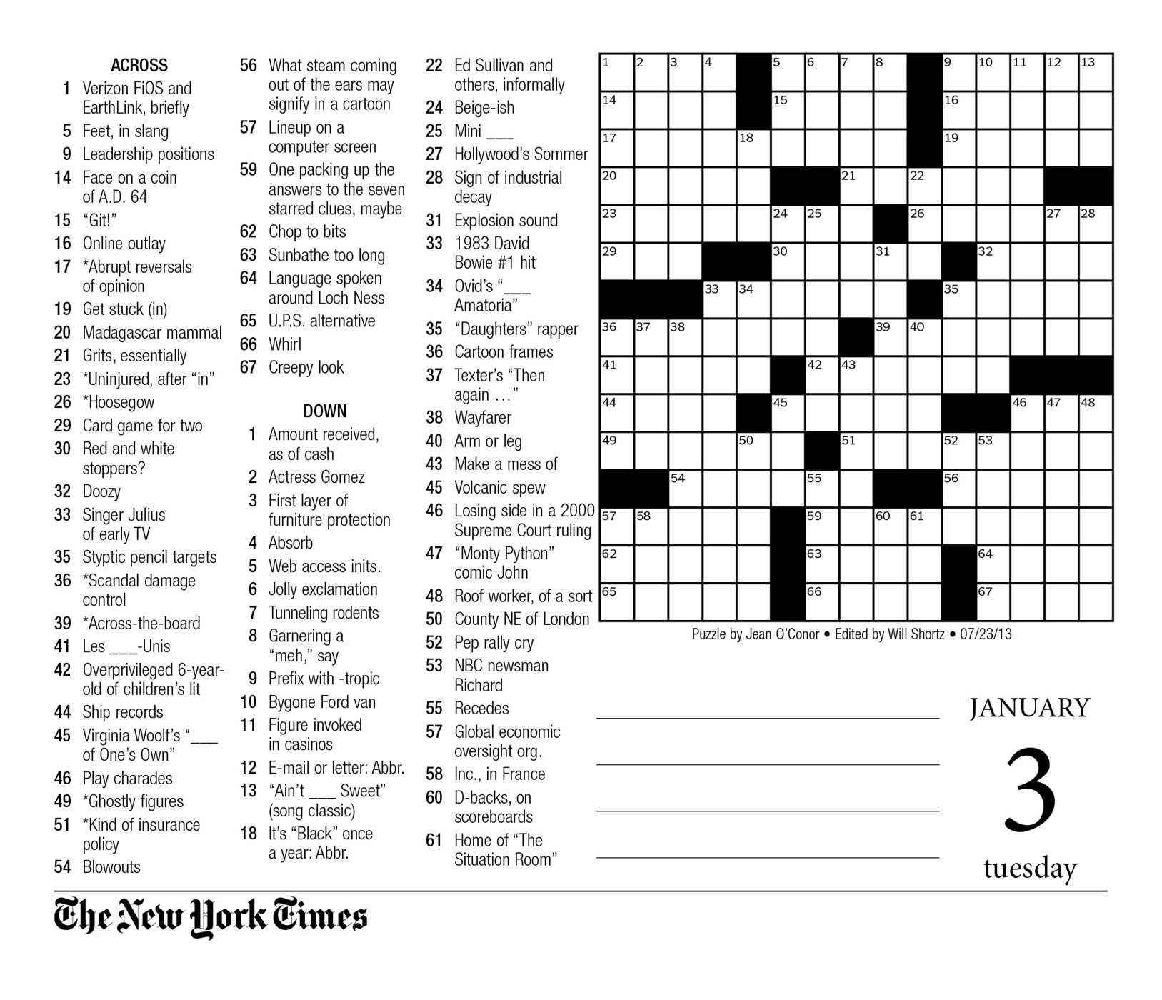 Washington Post Sunday Crossword Puzzle Printable Printable Crossword 