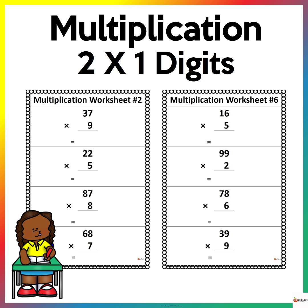 2 X 1 Multiplication Worksheets Made By Teachers