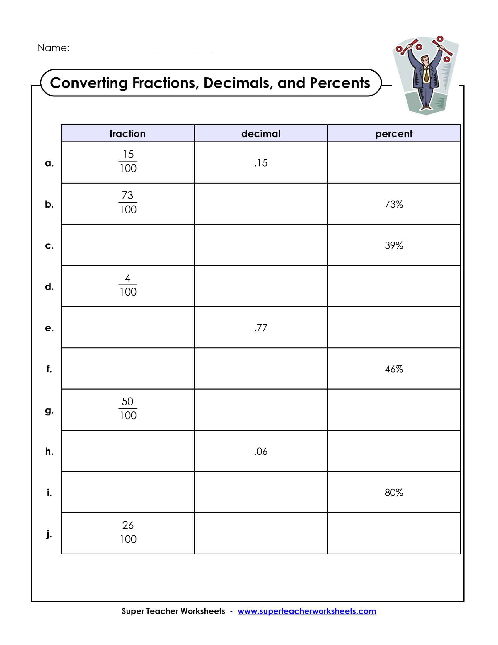 9 Fraction Worksheet Examples To Download